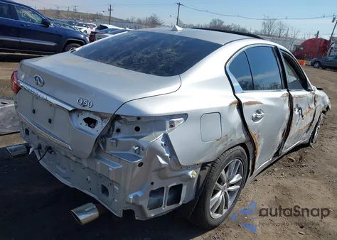 2014 Infiniti Q50 Premium z USA, uszkodzony, nr VIN JN1BV7AR4EM688300